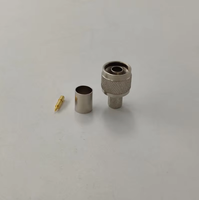 Connecteur coaxial RF mâle à sertir de type N droit, étanche, pour câble RG8U avec joint en caoutchouc, prix usine