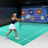 Sistema Táctil de Respuesta Rápida Recién Desarrollado, Equipo de Entrenamiento de Simulación de Pickleball, Dispositivo de Juego Deportivo Multijugador para Interiores