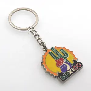 Mexico Souvenir Enamel Cactus Keychain