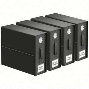 Organisateur de draps pliable avec fenêtre et étiquette pour placard à linge - Product Image 4