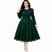 Robe pour femmes grande taille avec paillettes pour l'automne, col rond, sexy, taille XL-5XL