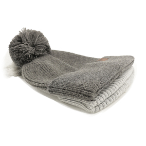 <strong>Custom</strong> <strong>Design</strong> Adult Leather Patch Logo Running Knit <strong>Cap</strong> Pom Winter <strong>Beanie</strong> Hat - Product Image 3