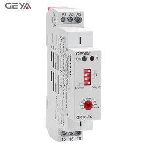 Relé de Tiempo Miniatura Económico de Doble Función GEYA GRT8-EC AC220V/DC24V/AC380V, Relé de Retardo de Tiempo Ajustable - Product Image 2