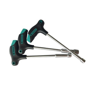 Sıcak satış <span class=keywords><strong>T</strong></span> tipi metrik anahtar el aracı çelik Hex lokma anahtar kauçuk saplı - Product Image 6