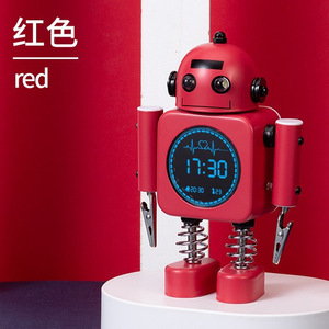Reloj <span class=keywords><strong>despertador</strong></span> electrónico con robot Sunrise para estudiantes, reloj de escritorio inteligente para dormitorio de niños y <span class=keywords><strong>niñas</strong></span>, nuevo - Product Image 6