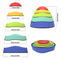 Construisez votre propre parcours d'obstacles : Pierres d'équilibre texturées pour enfants, pods sensoriels, jouet d'équilibre sensoriel pour enfants