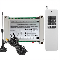 Automatisation domestique automatique 12 canaux, télécommande sans fil 433 MHz, relais AC 220V DC12V/24V, interrupteur RF, émetteur 12 boutons, éclairage