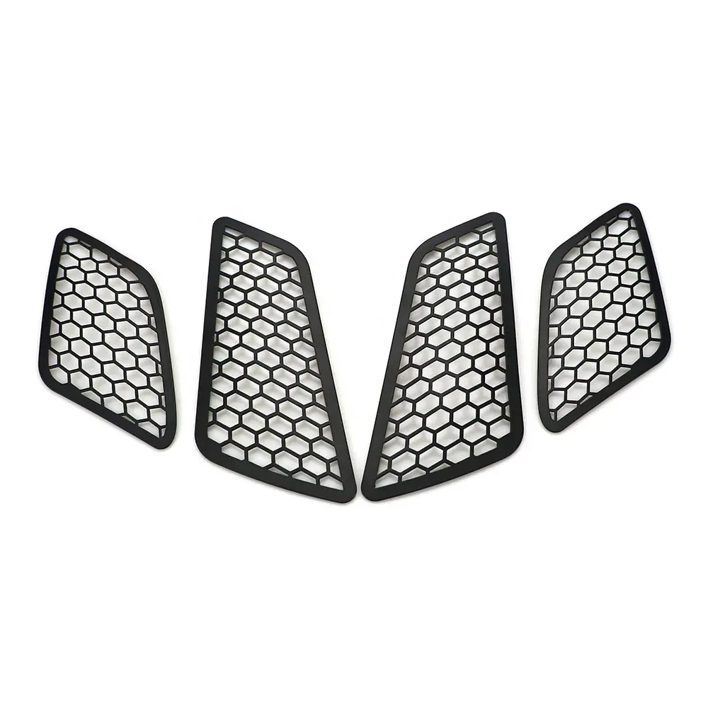 4 Stuks Motorfiets Aluminium Richtingaanwijzer Cover Trim Net Beschermer Lamp Mesh Voor Vespa Gts 125 250 300 Accessoires