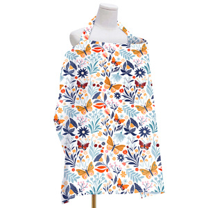 Paño de Cubierta para Alimentación al Aire Libre, Multifuncional, Bufanda de Maternidad y <span class=keywords><strong>Lactancia</strong></span> con Estampado Floral, Cubierta para <span class=keywords><strong>Lactancia</strong></span> - Product Image 3