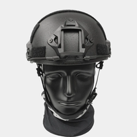 Casco FRP rápido, equipo de equitación al aire libre, entrenamiento de campo, casco táctico de fibra de vidrio rápido con suspensión ajustable y almohadillas EPP