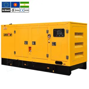 BISON tiga fase Industri Rumah tugas berat ISO 48V DC 15 Kw Generator daya Diesel 400V senyap untuk dijual