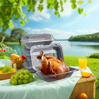 Umwelt freundliche Einweg-Mikrowelle Bento Box PP Kunststoff Reiss chale Lunch Container zum Mitnehmen Gefrorene Lebensmittel Lagerung Mikrowelle sicher
