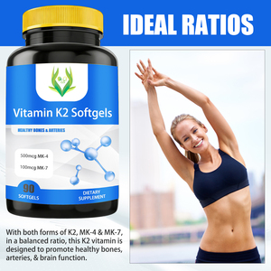 Gélules de Vitamine K2 OEM ODM pour le Soutien Cognitif, la Santé Osseuse et la Protection Cardiovasculaire, Contient de la Vitamine K2 MK-4 - Product Image 6