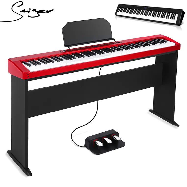 卸売OEMプロフェッショナルハンマーキーボードポータブル88キー電気デジタルグランドピアノ電気