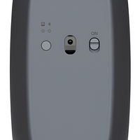Ensemble d'accessoires informatiques 2-en-1 : Souris sans fil et écouteurs avec étui de chargement – Gris foncé et beige clair