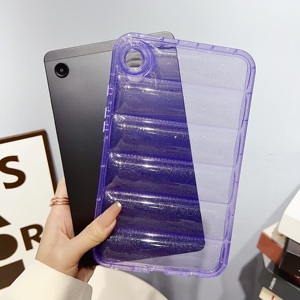 Étui transparent scintillant pour tablette <span class=keywords><strong>Samsung</strong></span> <span class=keywords><strong>Tab</strong></span> S10+ S9 A9 Plus S8 S7 <span class=keywords><strong>A8</strong></span> A7 S6 Lite, coque en silicone souple transparente - Product Image 2