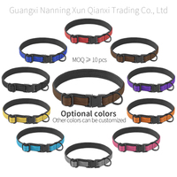 Colliers d'entraînement pour chiens personnalisables OEM avec logo, en nylon brun épais, souples, robustes, grands et ajustables, vente en gros