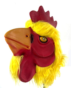 Maschera <span class=keywords><strong>di</strong></span> Pollo in Lattice Naturale <span class=keywords><strong>di</strong></span> Alta Qualità, Stile Horror, Taglia Unica, Copertura Completa del Viso, 4 Colori Stampati, per Feste <span class=keywords><strong>di</strong></span> <span class=keywords><strong>Halloween</strong></span> - Product Image 2