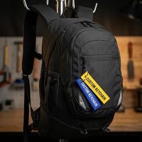 Porte-clés brodé personnalisé, étiquette en tissu double face, texte personnalisé, porte-clés, cadeau promotionnel pour logo de marque, accessoire de sac