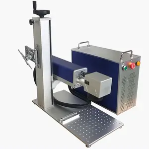 Deep Engraving 20w 30w 50w 100w Portable Desktop Metal Laser Engraving Machinery For Hard Plastic Alloy In USA Heland Price
