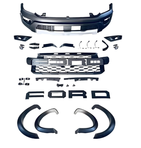 Suitable for <strong>FORD</strong> RANGER T9 <strong>2024</strong> Upgraded <strong>RAPTOR</strong> <strong>Front</strong> and Rear <strong>Bumper</strong> + Grille + Wheel Eyebrow Complete Body Kit - Product Image 1