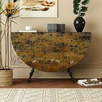 Table d'entrée en bois massif chinois, luxe, nouvelle décoration pour la maison, meuble de rangement convertible pour couloir et salon