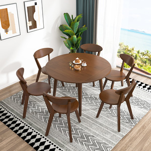 Solid Wood <b>Dining</b> <b>Table</b> And <b>Chair</b> Set 4 Piece Convertible Foldable For Small Homes And Apartments <b>Dining</b> Room Set - Product Image 3