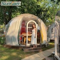 Dôme bulle géodésique transparent en polycarbonate pour l'extérieur, idéal pour hôtels et chambres, vente chaude, provenance Chine