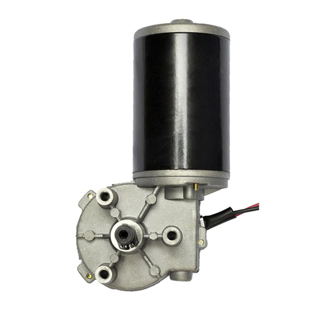 12v Dc Electric Motor Low Speed Worm Wheel Geared Motor for Garage Door Opener and Wheelchair