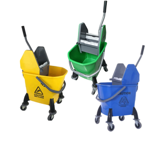 Fabricant <span class=keywords><strong>professionnel</strong></span> <span class=keywords><strong>pas</strong></span> <span class=keywords><strong>cher</strong></span> durable en plastique jaune essoreuse 360 nettoyage vadrouille seau - Product Image 1