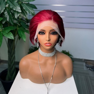 13x4 Lace Pixiel Cut Wig Breathable <b>Cap</b> Wigs 100% Human Hair Lace Frontl for Women - Product Image 6