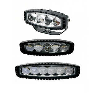 Lampe de travail <span class=keywords><strong>LED</strong></span> bicolore blanc-jaune 12-24V pour voiture, SUV, VTT, camion, moto tout-terrain, phare de conduite DRL à lentille 4D - Product Image 1