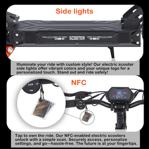 Foldable 500W Waterproof Lithium Battery 70km Range 150kg Load Capacity <b>LED</b> <b>Lighting</b> Carbon ZYW-ES092 Foldable Design Compact an - Product Image 3