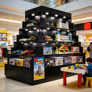 ミニフィギュアコレクター向け、強化ガラスとLEDライト付きカスタムパズルブロックディスプレイケース、ディスプレイキャビネット、ディスプレイ棚 - Product Image 3