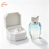 Boîte en papier octogonale personnalisée avec revêtement doré, insert en éponge gaufrée, emballage rigide recyclé, 30 ml, 50 ml, parfum, cosmétique, aseptique