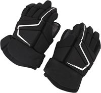 Guantes de Hockey Genéricos, con Acolchado de Nailon Extra, Pulgar Curvo, Refuerzos de Malla para Mejor Circulación de Aire, para Jugadores de Hockey sobre Hielo, Patinaje y Calle