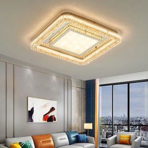 Haute qualité Smart Voice APP Control Luxe Cristal Plafonnier Moderne Maison Lumière Lampe LED Plafonnier - Product Image 2