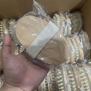 Accesorios de Baño, Cepillo de Masaje Corporal con Mango de Madera para Celulitis y Cepillado con Champú - Product Image 5