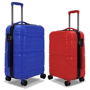 Viaggio durevole PP 20 24 pollici Trolley Case Hard Shell rotante bagaglio rotolamento valigia impermeabile set di valigie