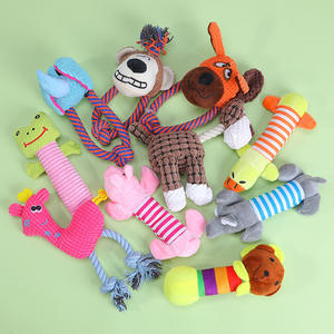 Collection de jouets grinçants pour animaux de compagnie, mignons, écologiques, sonores, durables, pour soulager <span class=keywords><strong>les</strong></span> chiots qui font leurs dents, en peluche, fournitures pour animaux de compagnie, jeu en intérieur, tous - Product Image 4