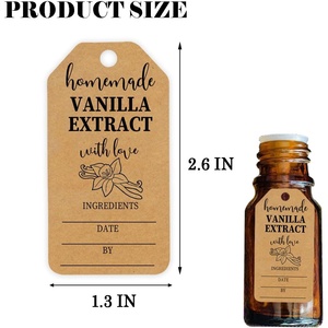 Étiquettes d'extrait <span class=keywords><strong>de</strong></span> <span class=keywords><strong>vanille</strong></span> Kraft, étiquettes d'extrait <span class=keywords><strong>de</strong></span> <span class=keywords><strong>vanille</strong></span> <span class=keywords><strong>maison</strong></span> avec instructions pour offrir en cadeau, recharger les bouteilles <span class=keywords><strong>de</strong></span> <span class=keywords><strong>vanille</strong></span> artisanales - Product Image 3