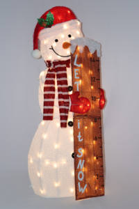 مصباح ثلاثي الأبعاد مقاس 48 بوصة HQ مصباح LED 90 لتر قماش شخصية سنومان مع مسطرة شريط مصباح LED خارجي لزينة الكريسماس والمنزل والأعياد - Product Image 3