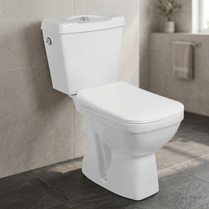 Inodoro de Cerámica de Dos Piezas de Lujo, con Certificación CUPC, Sifón en S, Descarga Doble, Montaje en el Suelo - Product Image 6