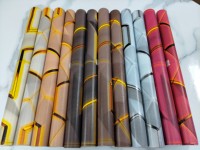 Nouveauté 2025 Papier Peint Géométrique PVC Imperméable Autocollant pour Décoration Murale Arrière de Canapé