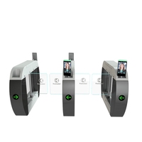 Tourniquet compact anti-pincement à corps étroit pour contrôle d'accès scolaire KMS, lecteur de carte étudiant, SS304, IP65, CE