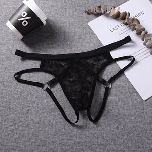 Red Lace G-<b>String</b> Panties Low-Rise Seamless Women's Underwear - Product Image 5