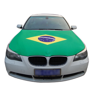 Venta al por mayor personalizada 100% poliéster Brasil Bandera Nacional del coche - Product Image 6
