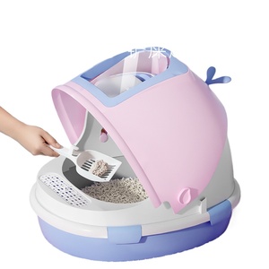 Cama de mierda grande, cajón completamente cerrado, a prueba de salpicaduras, suministros para lavabo de arena para gatos, caja de arena para inodoro hecha de plástico - Product Image 2