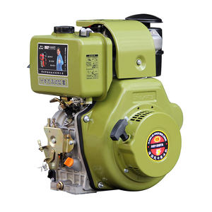 <span class=keywords><strong>Motor</strong></span> diésel monocilíndrico refrigerado por aire de 12 HP, tipo italiano, verde, Hi-earns 188FAE, con eje estriado - Product Image 2