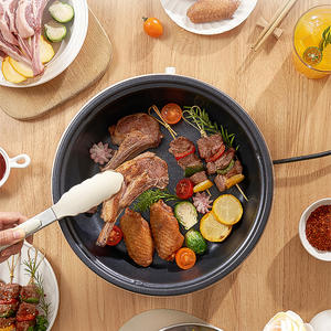 Sartén Eléctrica Midea de 4L, Redonda, Antiadherente, Multifuncional, Desmontable y Lavable - Product Image 1